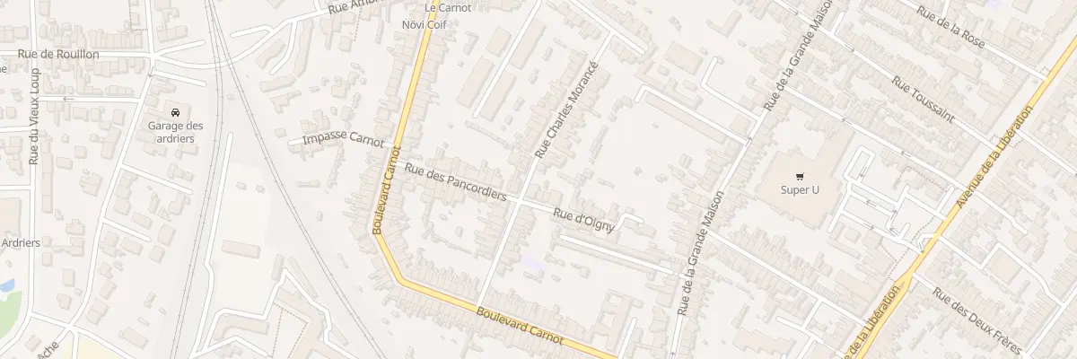 Plan du 24 Rue Charles Morance au Mans