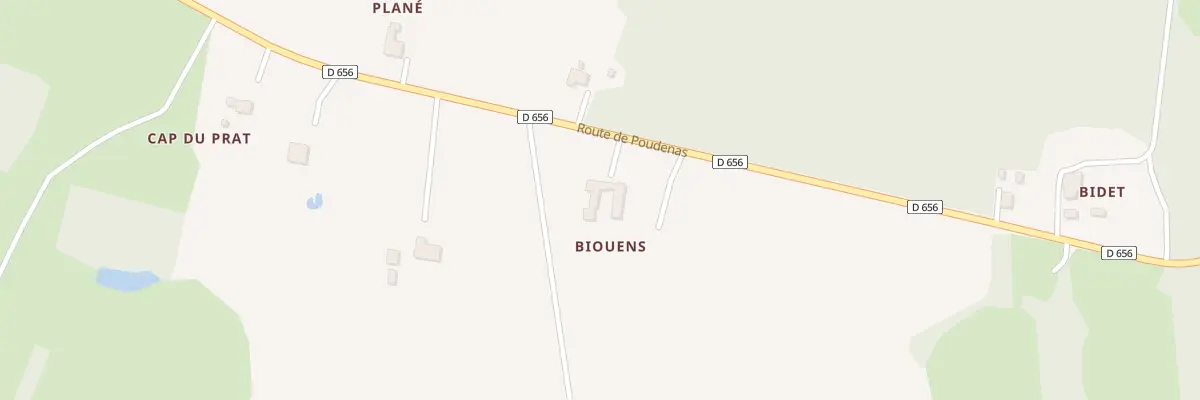 Plan du 3232 Rte de Poudenas à Sos