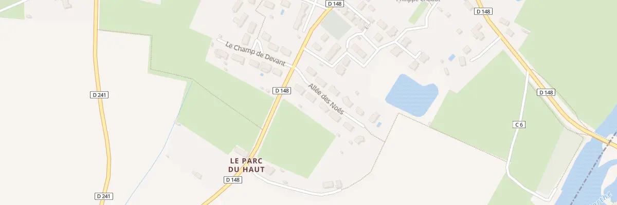 Plan du 4 All des Noes à Souillé