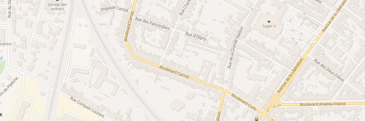 Plan du 36 Bd Carnot au Mans