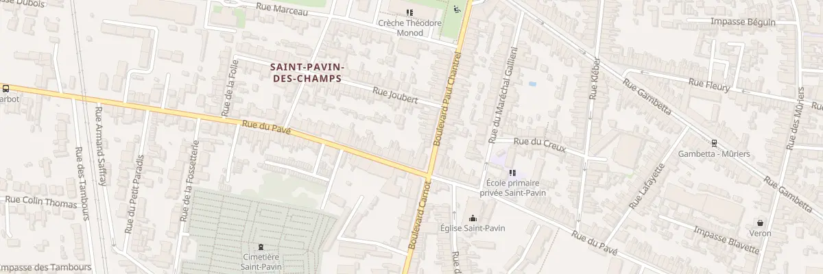 Plan du 117 Rue du Pavé au Mans