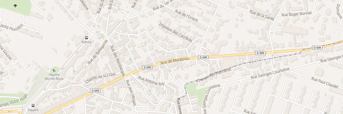 Plan du 136T Rue de Montbron à Angoulême