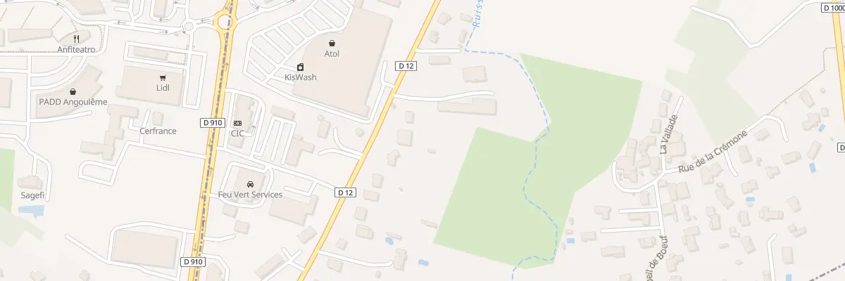 Plan du 453 Rte d’Agris à Champniers