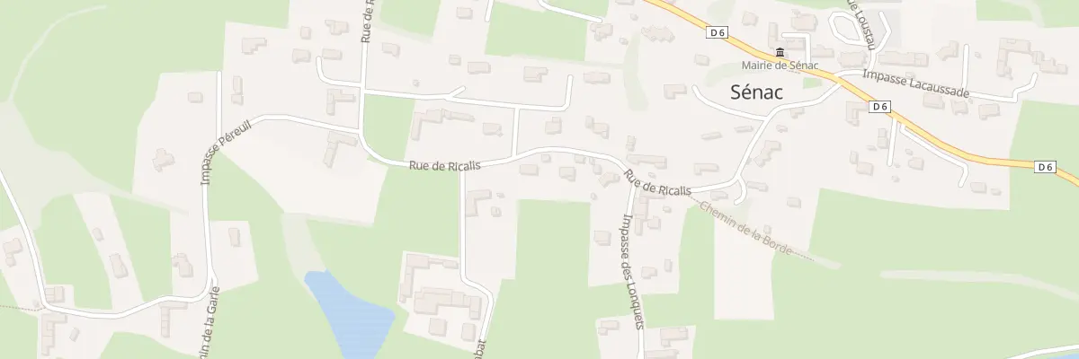 Plan du 19 Rue de Ricalis à Sénac
