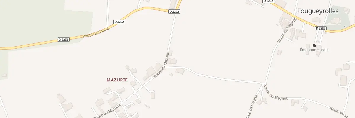 Plan du 30 Le Bourg Ouest à Fougueyrolles