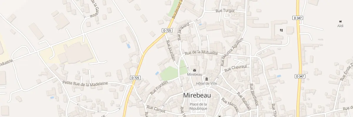 Plan du 14 Rue de la Mutualité à Mirebeau