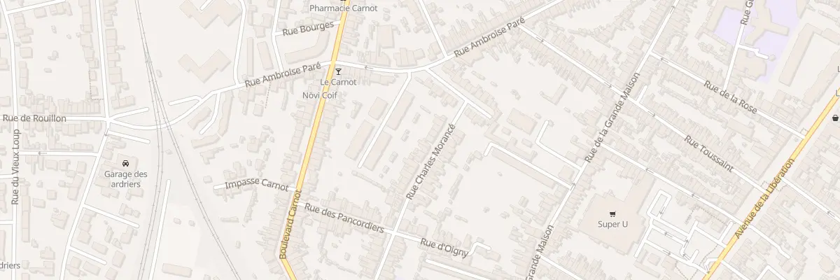 Plan du 37 Rue Charles Morance au Mans
