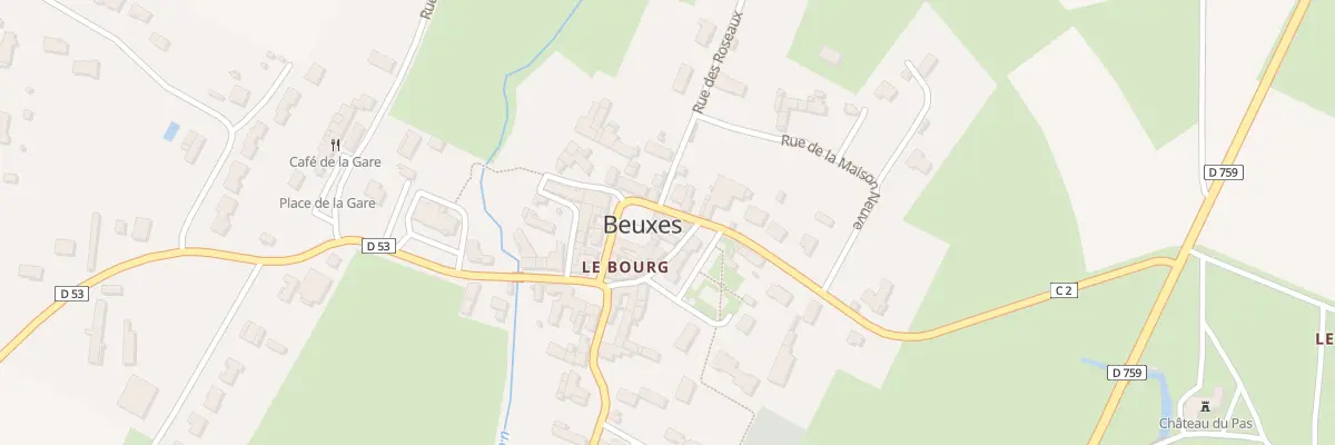 Plan du 2 Rue du Pas à Beuxes