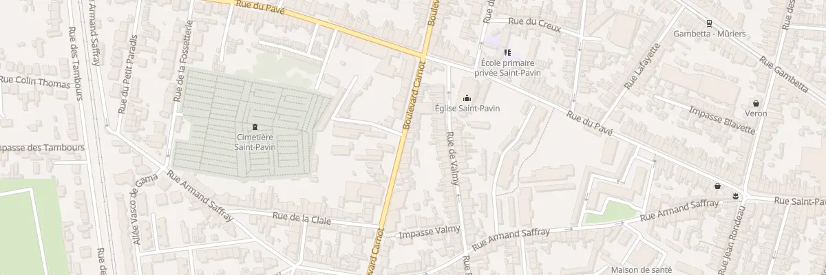 Plan du 258 Bd Carnot au Mans