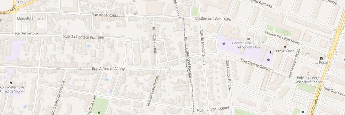 Plan du 270 Rue Alfred de Vigny à Angoulême