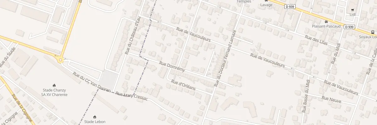 Plan du 20 Rue Jeanne d’Arc à Soyaux