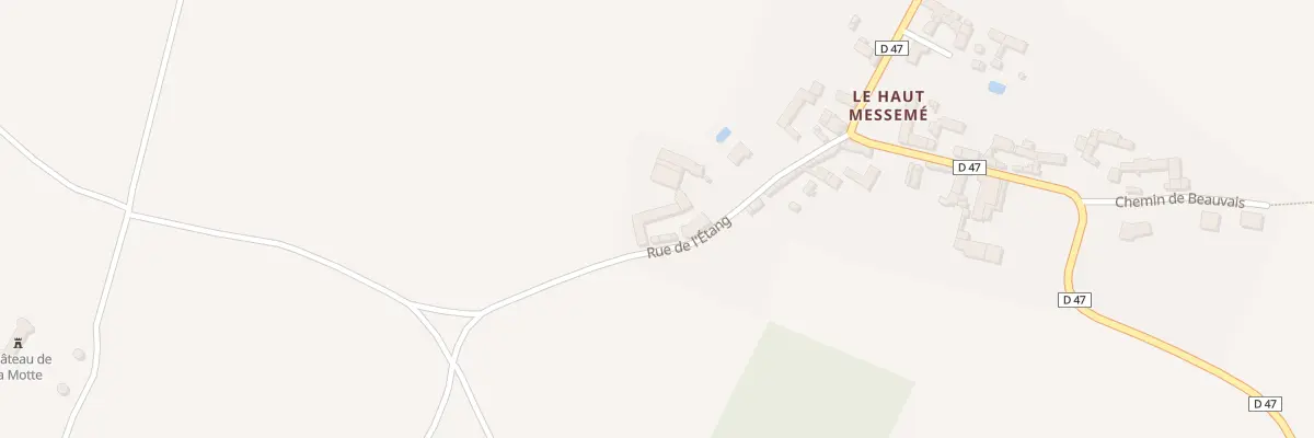 Plan du 8 Rue de l’Etang à Messemé