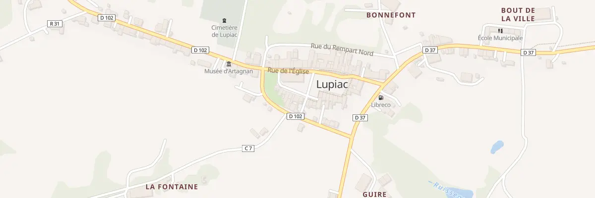Plan du 14 Rue Féart à Lupiac