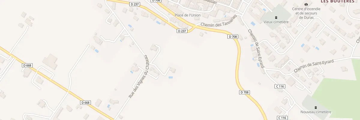 Plan du 225 Rue des Vignes du Chateau à Duras