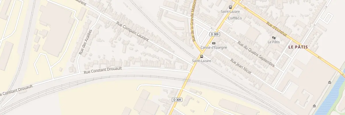 Plan du 21 Rue Compain Laurent au Mans