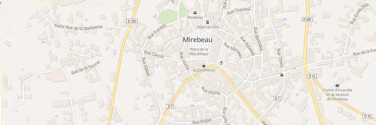 Plan du 1 Rue Carnot à Mirebeau