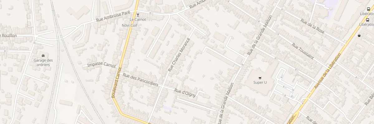 Plan du 38 Rue Charles Morance au Mans