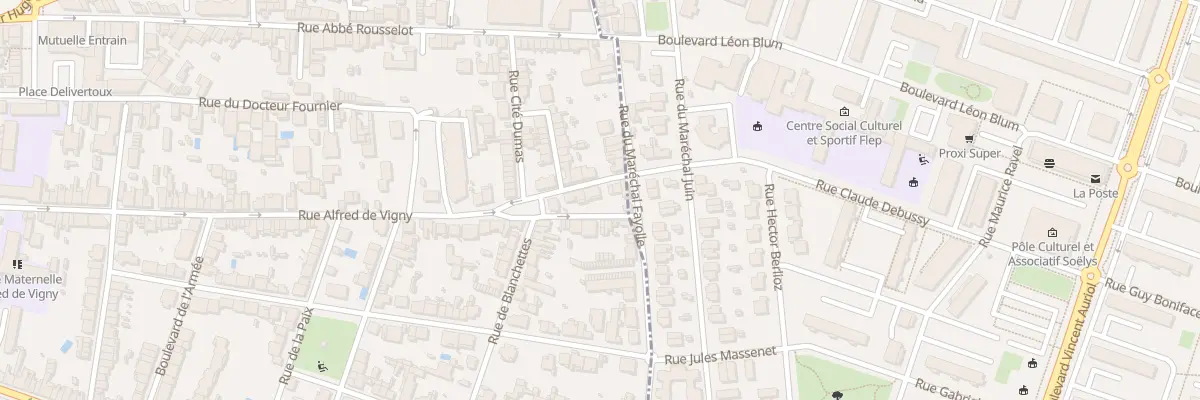 Plan du 272B Rue Alfred de Vigny à Angoulême
