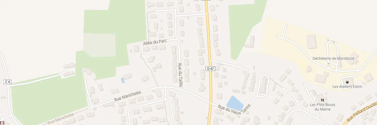 Plan du 7 Rue du Taillis à Montbizot