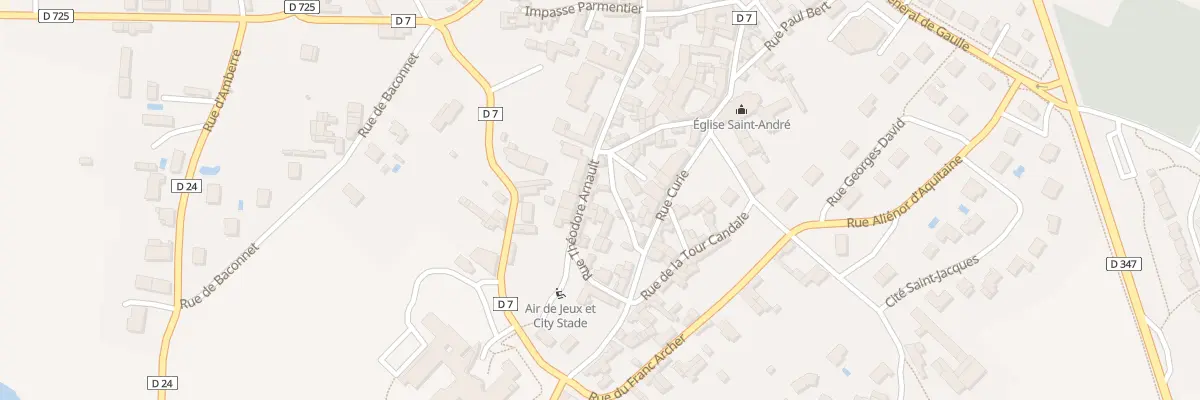 Plan du 21 Rue Théodore Arnault à Mirebeau