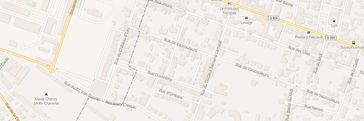 Plan du 14 Rue Jeanne d’Arc à Soyaux