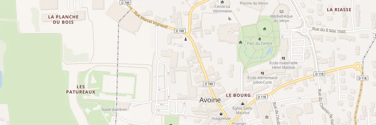 Plan du 42 Rue Marcel Vignaud à Avoine
