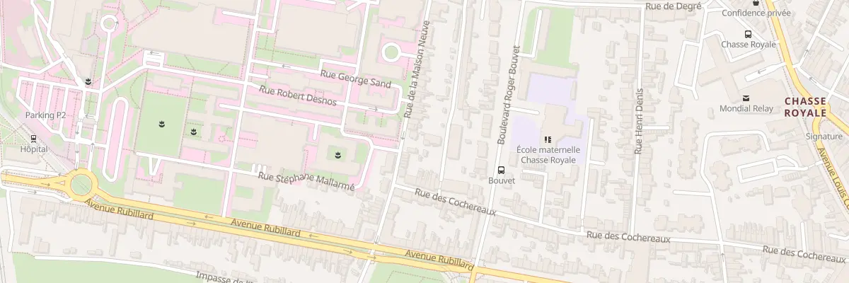 Plan du 23 Rue de la Maison Neuve au Mans