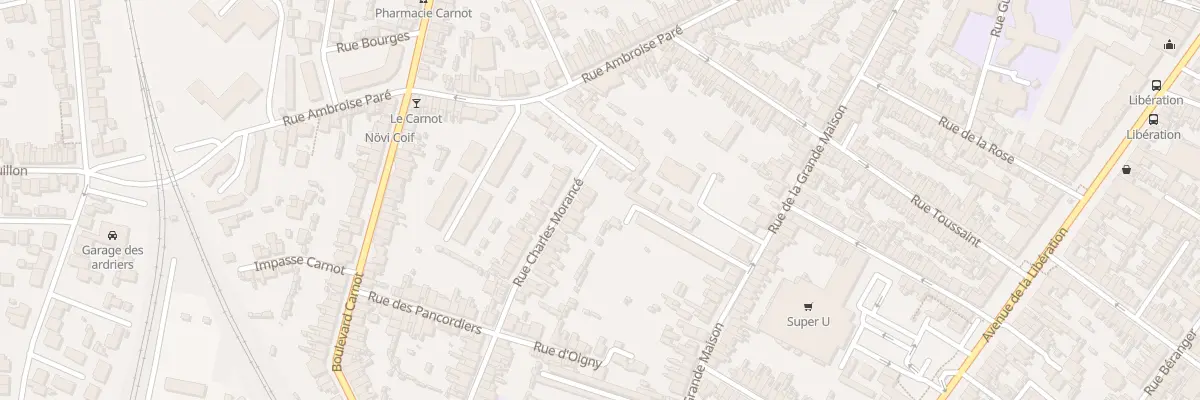 Plan du 52 Rue Charles Morancé au Mans