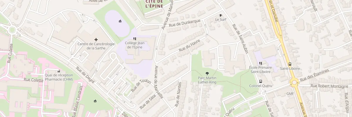 Plan du 10 Rue du Havre au Mans
