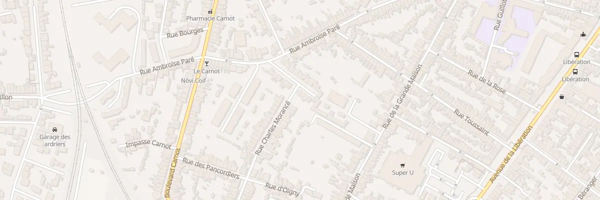 Plan du 56 Rue Charles Morance au Mans