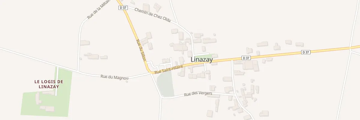 Plan du 1 Rue Saint-hilaire à Linazay