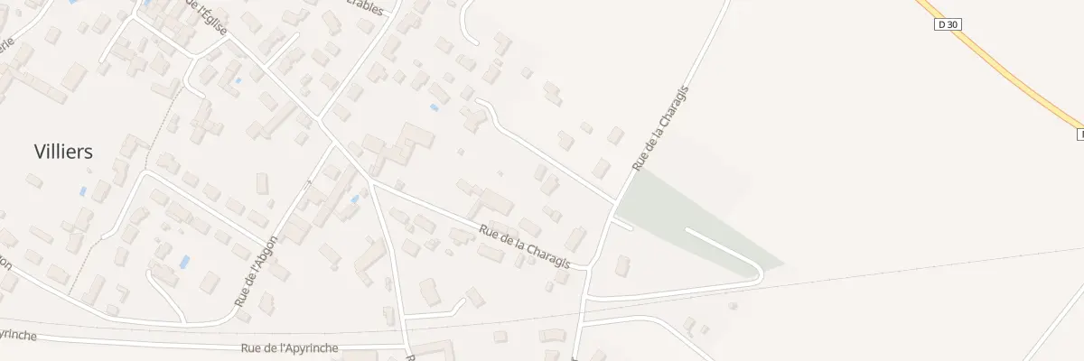 Plan du 11 Rue de la Charagis à Villiers