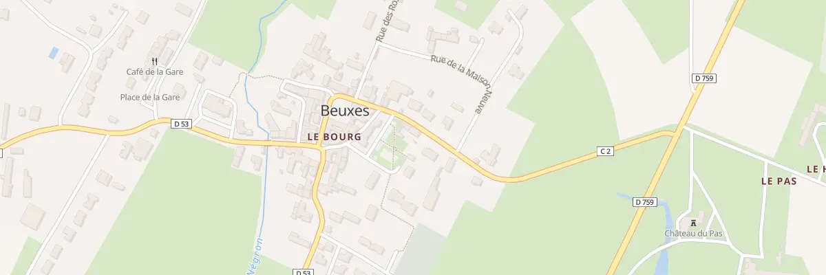 Plan du 8 Rue du Pas à Beuxes