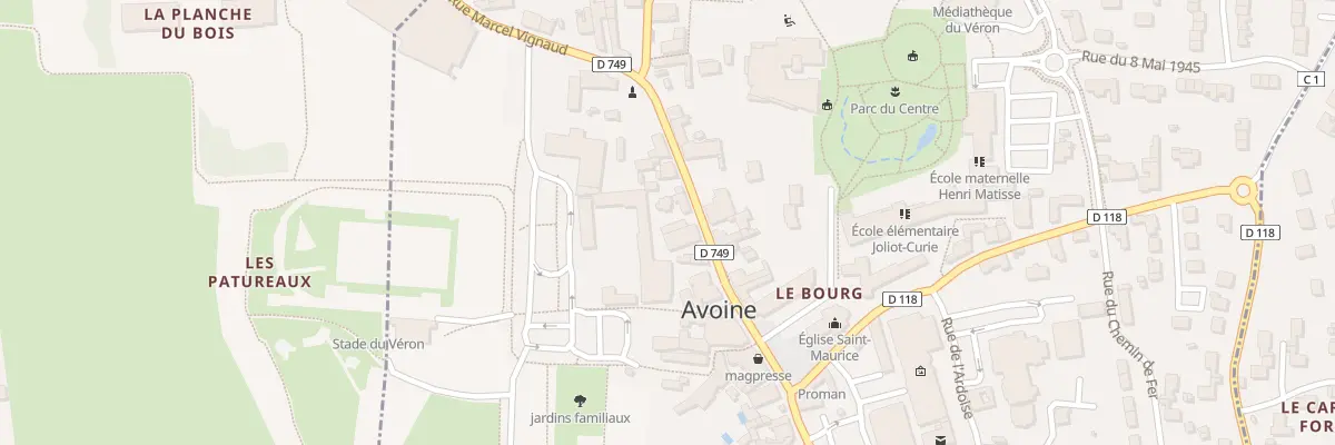 Plan du 38 Rue Marcel Vignaud à Avoine