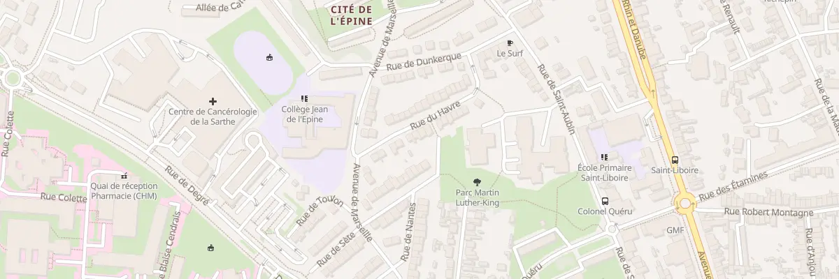 Plan du 14 Rue du Havre au Mans