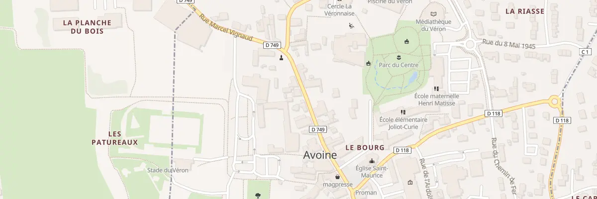 Plan du 40 Rue Marcel Vignaud à Avoine