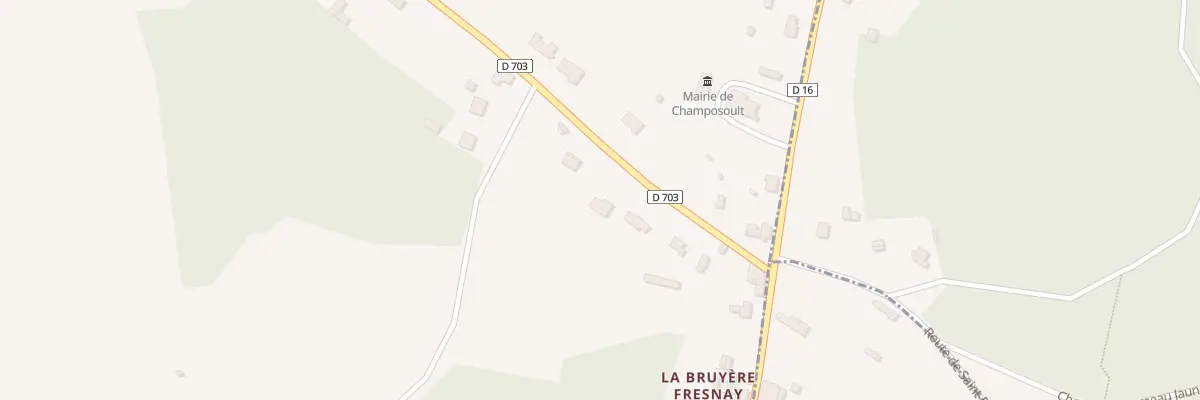 Plan du 63 La Cour de la Bruyere à Champosoult