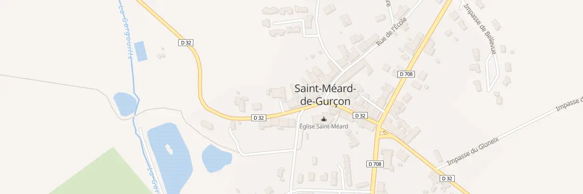 Plan du 38 Le Bourg à Saint-Méard-de-Gurçon