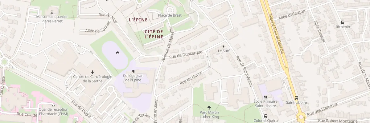 Plan du 19 Rue de Dunkerque au Mans