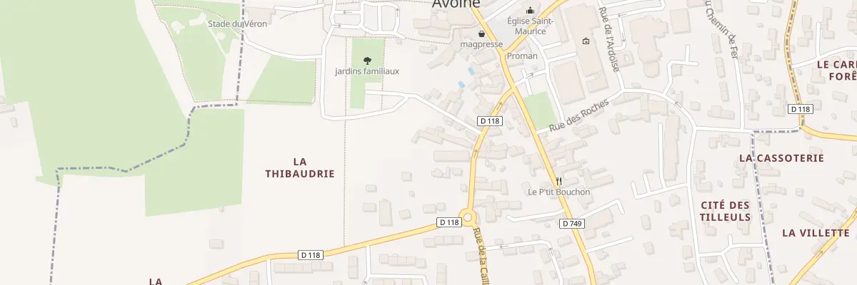 Plan du 16 Rue Jean Brémard à Avoine
