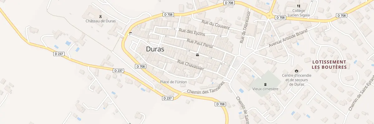 Plan du 21 Rue Chavassier à Duras
