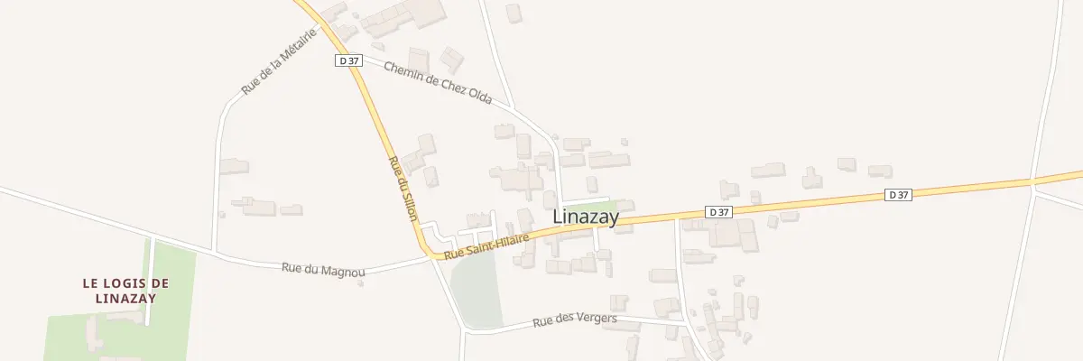 Plan du 1 Rue du Bois de l’Ecole à Linazay