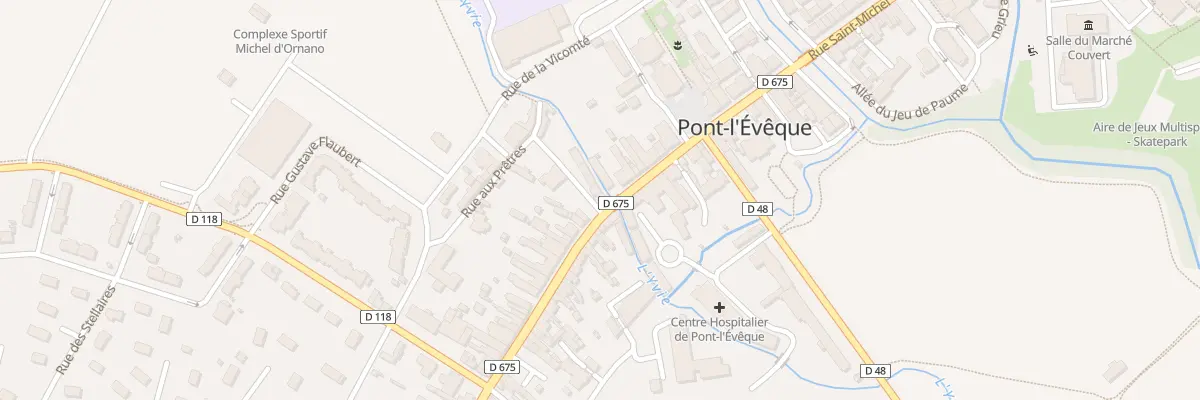 Plan du 1 Rue de Vaucelles à Pont-l’Évêque