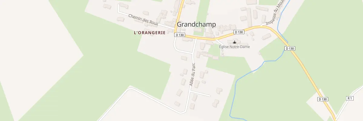 Plan du 3 All du Parc à Grandchamp