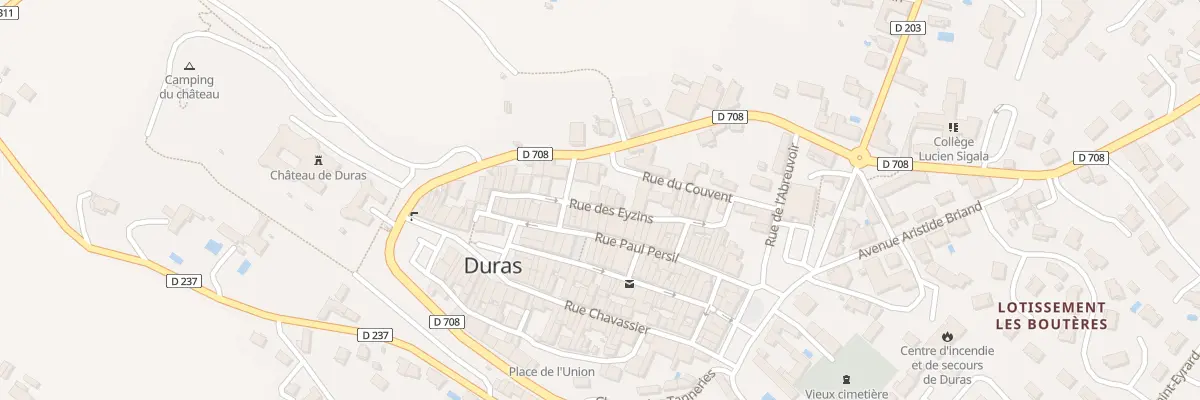 Plan du 7 Pl Porte Neuve à Duras