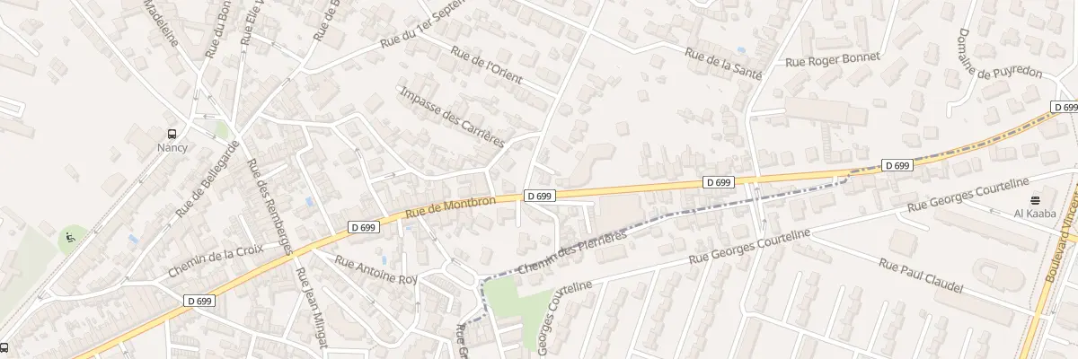 Plan du 166 Rue de Montbron à Angoulême