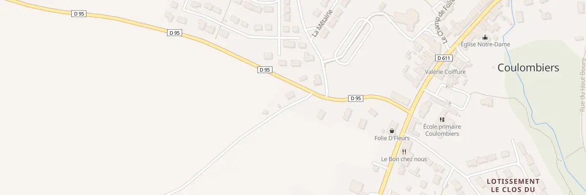 Plan du 5341 Rte de Jazeneuil à Coulombiers