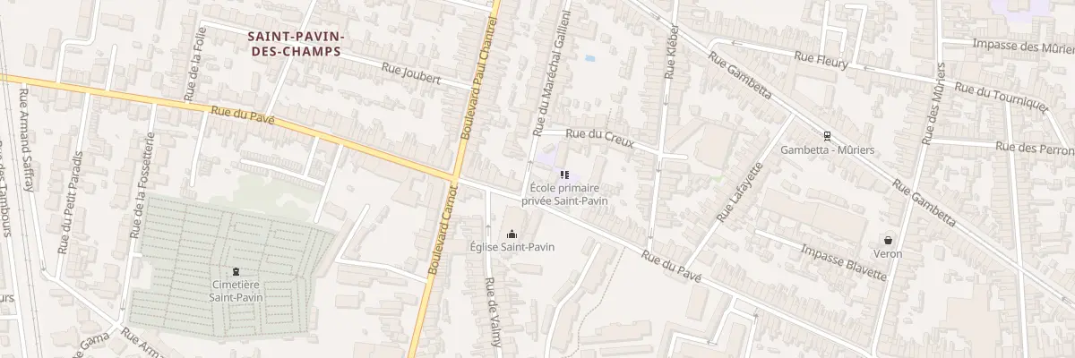 Plan du 91 Rue du Pave au Mans
