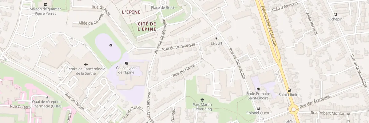 Plan du 21 Rue du Havre au Mans