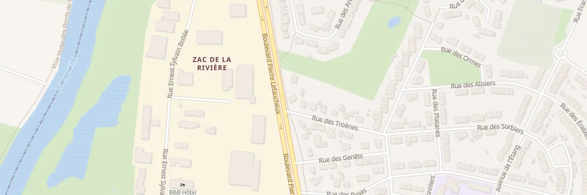 Plan du 1 Rue des Troènes à Arnage